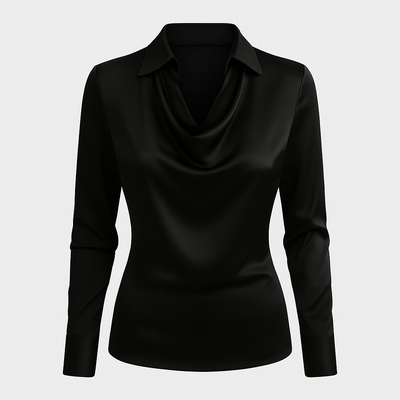 Amélie | Blouse Satinée Élégante