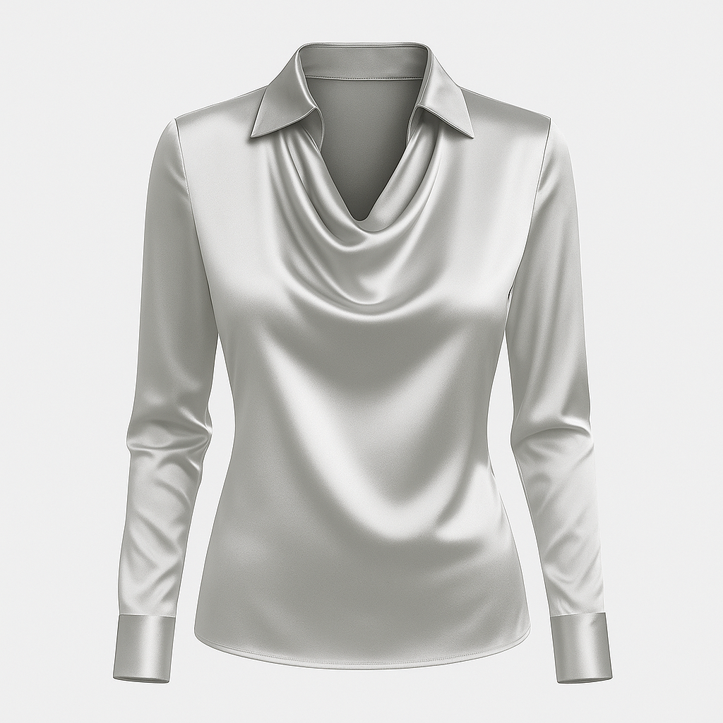 Amélie | Blouse Satinée Élégante