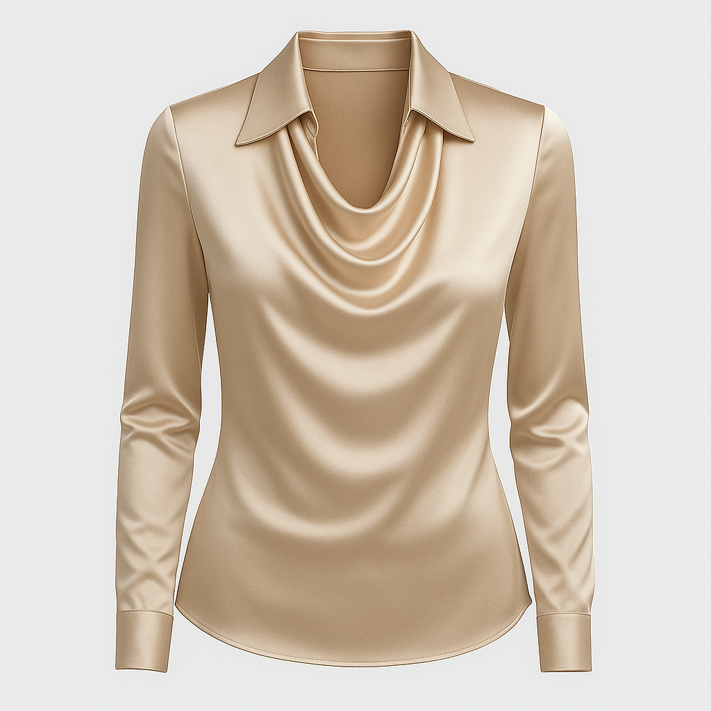 Amélie | Blouse Satinée Élégante