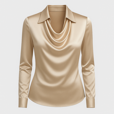 Amélie | Blouse Satinée Élégante