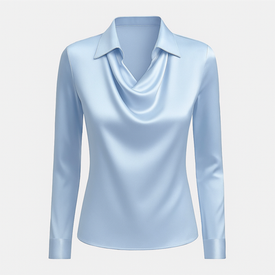 Amélie | Blouse Satinée Élégante