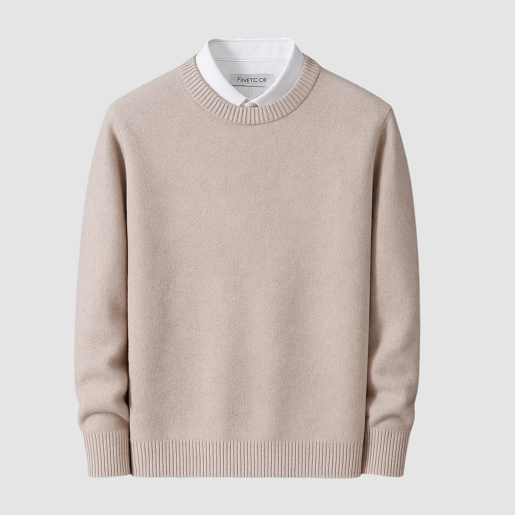 Matteo | Pull à col rond en cachemire