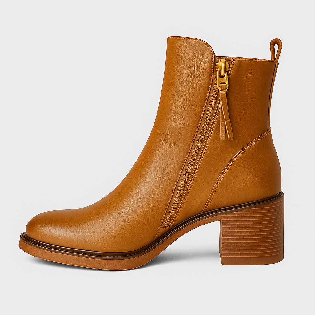 Maëlys | Botte en cuir noir