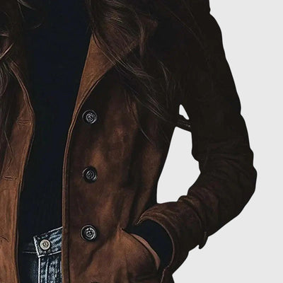 Chloé | Manteau long en daim